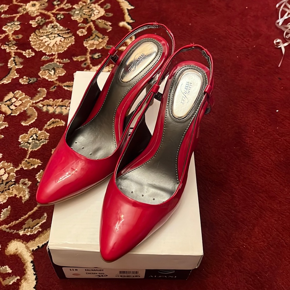 Alfani Kalimantan Ruby Red heel shoes pumps us size 8.5
